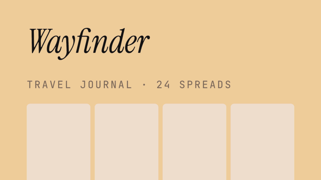 wayfinder — travel journal